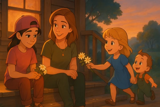 Britt, Abi, Reagan, and Charlie